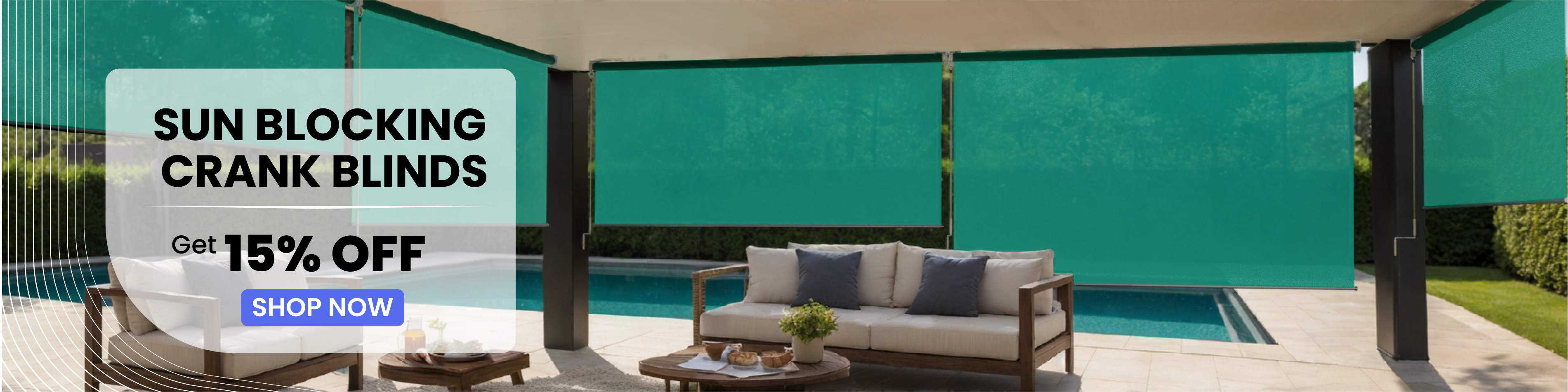 Sun Blocking Crank Blinds