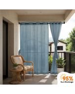 Hippo 95% Sun Block Solid Outdoor Curtain (HDPE)