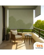 Hippo 95% Sun Block Outdoor Roller Blind (HDPE)