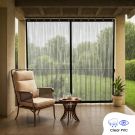 Hippo Waterproof Clear Outdoor Eyelet  Curtain (PVC)