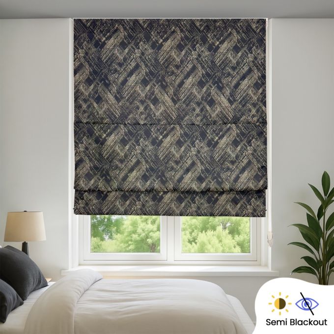 Hippo Semi Blackout Indoor Roman Blind (Semi Blackout Polyester)